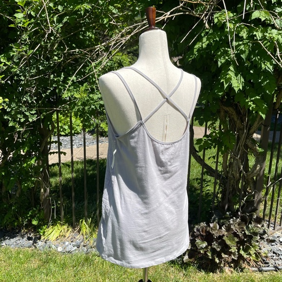 Aero Crochet Aztec Pattern Double Spaghetti Strap Criss-cross Open Back Camisole - Picture 15 of 16